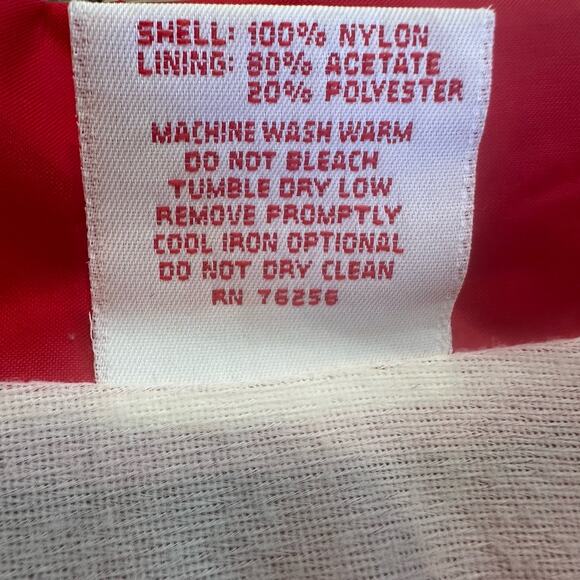 Vintage Cardinal Wej-it Red Nylon Windbreaker Jacket USA Streetwear Y2K Retro - Picture 10 of 11